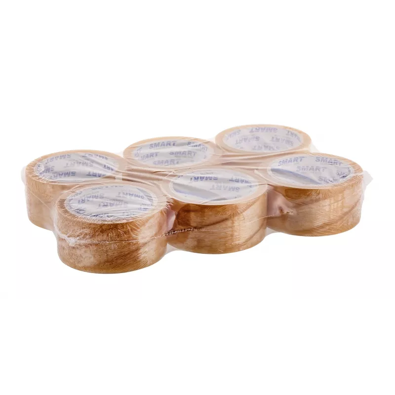 Caurspīdīga šķīdinātāja līmlente BESTPAK 48 mm x 60 m, caurspīdīgs rullis plombēšanai un iepakošanai