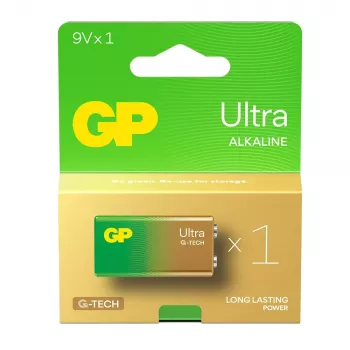 SĀRMU BATERIJA 6LR61 9V GP ULTRA 1GB.