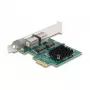 DeLOCK PCI Express x1 karte 2 x RJ45 Gigabit LAN BCM pelēka