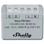 Viedais slēdzis Shelly Qubino Wave PM Mini pelēks, bezvadu, 110–240 V, 16 A, 24–30 V līdzstrāva, 868,4 MHz
