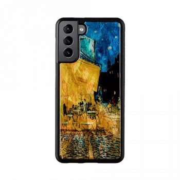 Aizsargājošs telefona maciņš iKins Samsung Galaxy S21+ — melns