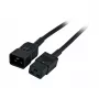 EFB-Elektronik IEC strāvas pagarinātāja kabelis C20 180° - C19 180°, melns, 1,8 m, 3 x 1,50 mm² Ražotājs: EFB Elektronik (EK519.1,8)