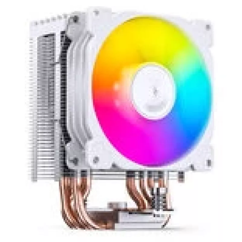CPU dzesētājs Jonsbo CR-1400E 92mm ARGB balts — 92mm ventilators, ARGB apgaismojums, balta apdare