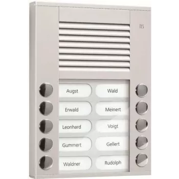 Audio Outdoor Station PES10-EN/04 10 Buttons 2-r. AP Sudraba (PES10-EN/04)