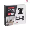 TV sienas stiprinājums MACLEAN MC-740 13–23 collu ekrāniem, VESA līdz 100x100, kravnesība 30 kg