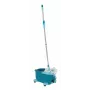 Mazgāšanas sistēma Leifheit Clean Twist Mop Ergo mobile, viena tvertne, zila, ar mopu un ritentiņiem