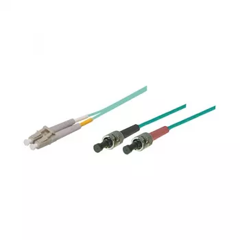 komutācijas kabelis LWL Duplex OM3 (Multimode, 50/125) LC/ST, LSZH, maināma polaritāte, 2m, Good Connections®
