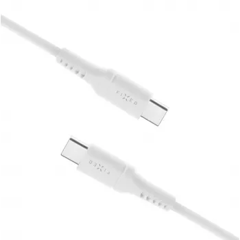 USB-C uz USB-C fiksēts kabelis FIXED FIXDLS-CC2-WH, 2 m, 60 W