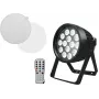 LED PAR gaisma EUROLITE 14x8W QCL — skatuves PAR lampa, 14 gaismas diodes × 8 W, vēsi balta/krāsu sajaukšana