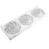 AKASA Vegas A36 120mm ARGB korpusa ventilatori - balti (3 gab. komplekts)