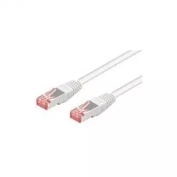 Wentronic Goobay CAT 6 komutācijas kabelis, S/FTP (PiMF), balts, 50 m - LSZH bez halogēna, varš (93510)
