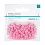 DeepCool Rubber PIXEL iepakojums ar 100 gab., 9,8 g — universāli gumijas gabaliņi, rozā, blistera iepakojumā