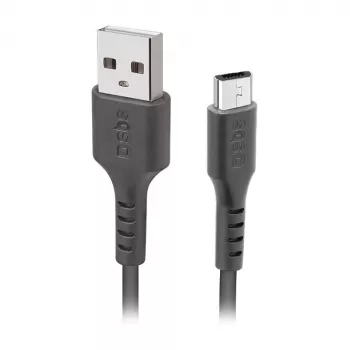 SBS TECABLEMICRO2K 2m USB A Micro-USB B vīrišķais vīrišķais melns USB kabelis (TEKabelMICRO2K)