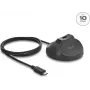 DELOCK magnētiskā statīva USB Type-A ligzda uz USB Type-C spraudni, 10 Gbps dokotāja kabelis, 1,2 m (64365)