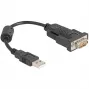 DeLOCK Adapteris USB 2.0 Type-A uz seriālo RS-232 D-Sub 9 kontaktu vīrišķais 0,25 m