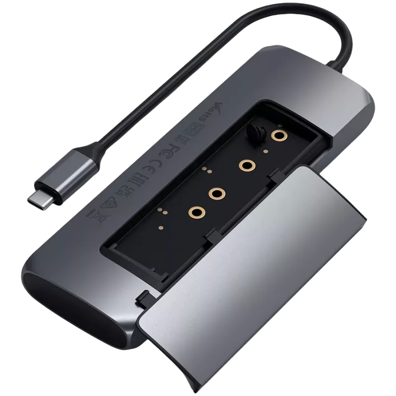SATECHI USB-C M.2 NVMe / SATA SSD korpuss