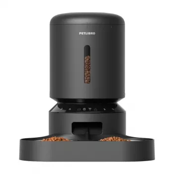 Mājdzīvnieku barotava Aptel Granary PL-AF103-36B, automātiska 5 L, divas bļodas, Wi‑Fi (melna)