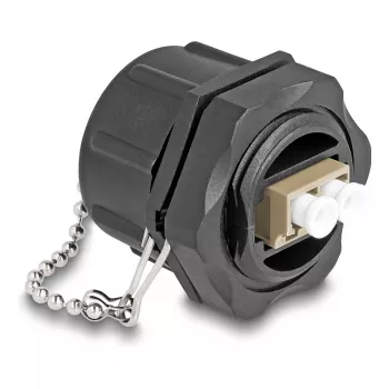 DeLOCK optiskās šķiedras savienotājs LC Duplex uz LC Duplex Multi-mode IP68