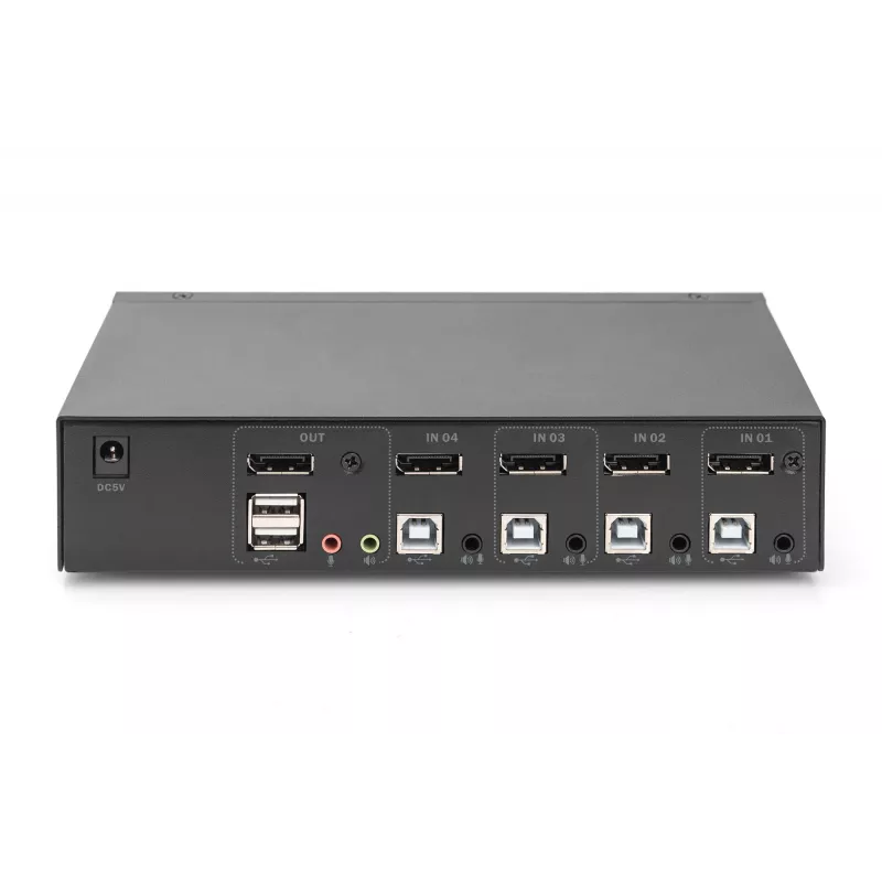 KVM slēdzis Digitus DS-12891 4x1 DP USB 4K Ultra HD