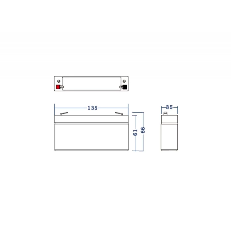 zaļa Cell AGM39 rūpnieciskā uzlādējamā baterija 7200 mAh 6 V
