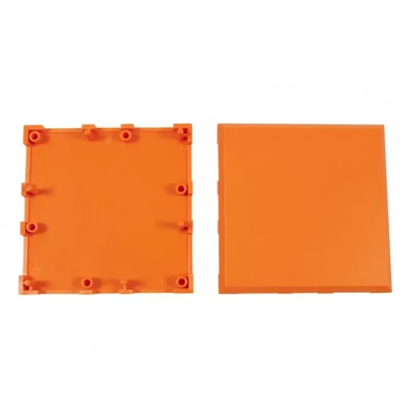 ALLNET Brick'R'knowledge plastmasas korpuss 2x2 oranžs augšā un apakšā 10 iepakojumā
