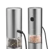 Caso sāls un piparu dzirnaviņas | SpiceDuo | Elektriskās | Korpusa materiāls Nerūsējošais tērauds | Litijs
