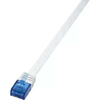 Logilink SlimLine - komutācijas kabelis - RJ-45 (V) - RJ-45 (V) - 1 m - UTP - CAT 6 - balta (CF2031U)