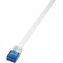 Logilink SlimLine - komutācijas kabelis - RJ-45 (V) - RJ-45 (V) - 1 m - UTP - CAT 6 - balta (CF2031U)