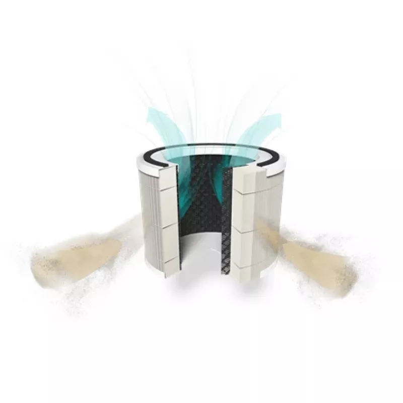 Duux | HEPA+oglekļa filtrs Bright Air attīrītājam | Piemērots Sphere gaisa attīrītājam (DXPU06 vai DXPU07) | Balts