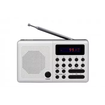 Eltra Radio Pliszka USB, FM balts