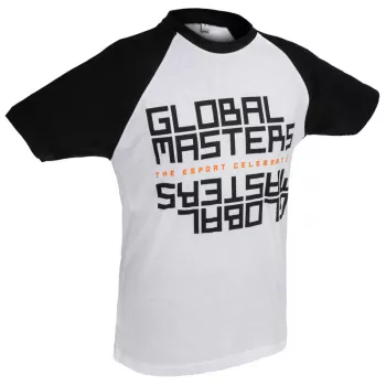 Global Masters T-krekls GM Text - Balts (XXL)