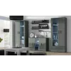 Cama Kumode 120 cm SOHO S7 pelēks/pelēks glancēts