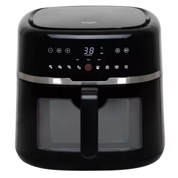 gaisa fritieris Adler AD 6318 ? 8 L, 2200 W, LED displejs, 9 programmas, melna