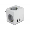 Strāvas adaptera spraudnis Type F DeLOCK 11496 2 USB porti 5V 2.4A 3A