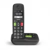 Gigaset E290A Analog/DECT tālrunis ar zvanītāja ID, melns