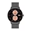 Smartwatch Colmi V89 Steel Melns ar sirdsdarbības monitoru, ūdensizturīgs