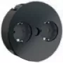 Bachmann TWIST - 2 m - 2 maiņstrāvas izejas - Iekštelpām - Metāls - Plastmasa - Melns - 42,5 mm