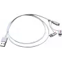ROLINE 11.02.8329 USB kabelis 1 m USB 2.0 USB A uz Micro-USB B Balts (11.02.8329)