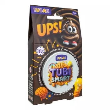 Modelējamā masa TUBAN TUBI SMART – UPS! 50 g, brūna, bērniem, 95×35×165 mm