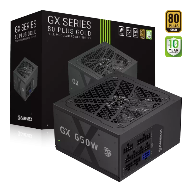 Gamemax barošanas bloks, 80 PLUS, Gold | GX 650GF | 650 W