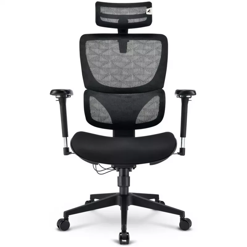 Biroja krēsls Sharkoon OfficePal C40 — melns, ergonomisks dizains, regulējams augstums