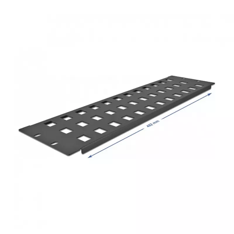 Keystone panel DeLOCK 19 collu Keystone ielāpu panelis 48 porti 3U melns