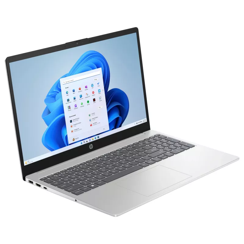 HP 15-fd0051ng D46JMEA piezīmjdators 39,6 cm (15.6) 1920x1080 - Intel Core 5 120U - 512GB SSD - HDMI/USB-C - Windows 11 Home - Sudraba krāsa