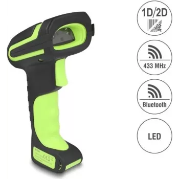 Svītrkoda skeneris DELOCK 90588 1D/2D Bluetooth 433 MHz pārnēsājams skeneris