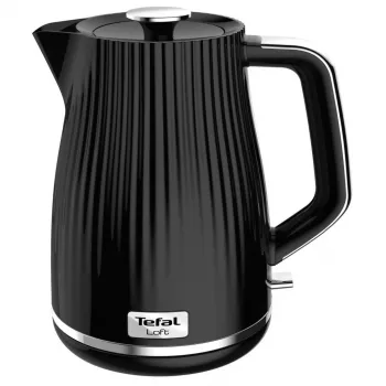 Tefal KO2508 1,7 L 2400 W melna elektriskā tējkanna ar slēptu sildelementu
