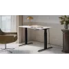Elektriski regulējams augstuma galds cama meble MOON 121x67x72–120 cm, taisnstūrveida skaidu plātnes virsma, 100–240 V