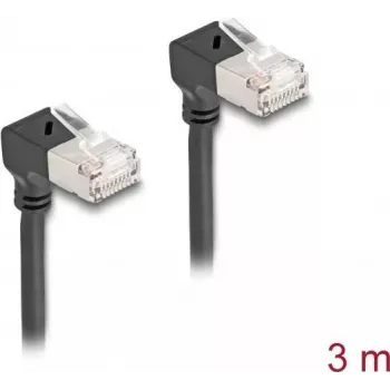Tīkla kabelis DeLOCK RJ45 Cat.6A 3m Melns
