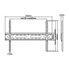 Ekonomisks TV sienas stiprinājums Maclean, maks. VESA 600x400, 37-70, 45 kg, melns, MC-939