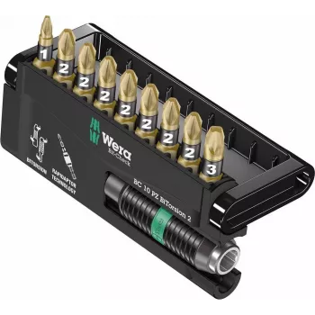 Wera Tools 05347153001 - sešstūrains - Pozidriv - 1 x 1/4x75 1 x PZ 1x25 7 x PZ 2x25 1 x PZ 3x25 - 25,4 / 4 mm (1 / 10,20cm (4) ) - sešstūrains (05347153001)