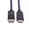 Kabelis ROLINE 11445780 1 m DisplayPort uz HDMI melns